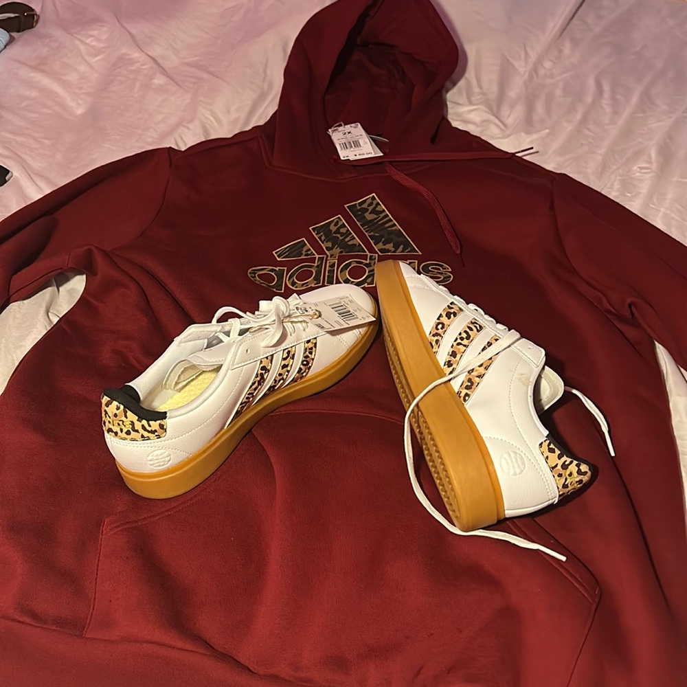 Adidas hoodie!!! Shoes unavailable.  Hoodie only